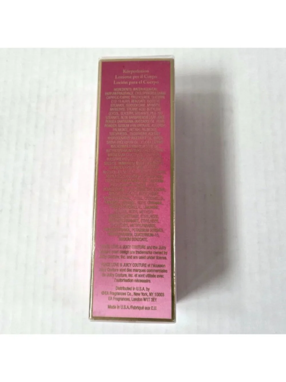 Peace Love & Juicy Couture Body Lotion 8.6 Fl Oz NEW SEALED